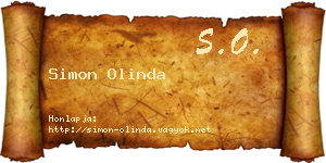 Simon Olinda névjegykártya